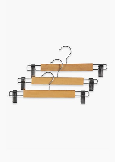 3 Pack Wooden Clip Hangers