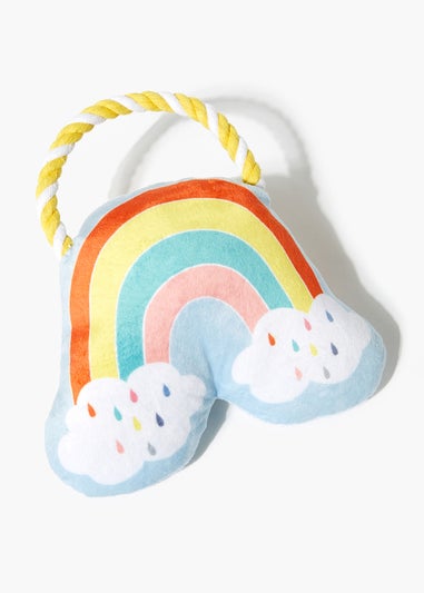 Squeaky Rainbow Dog Toy (25cm x 24cm)