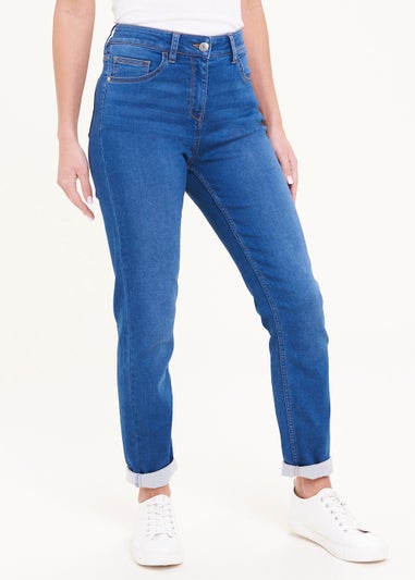 Papaya Petite Jolie Mid Wash Relaxed Skinny Jeans