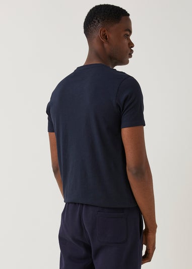 Navy Slim Fit V-Neck T-Shirt