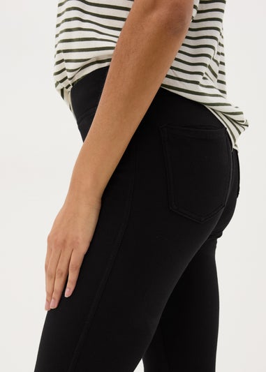 Black Denim Look Ankle Length Leggings