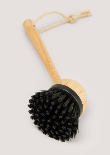 Black Wooden Dish Brush