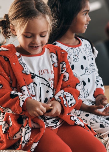 Kids Red Disney 101 Dalmatians Dressing Gown (9mths-6yrs)