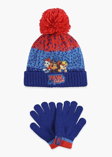 Kids Paw Patrol Hat & Glove Set (12mths-6yrs)