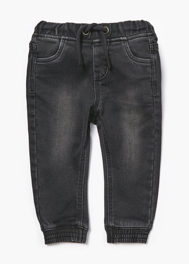 Boys Black Cuffed Jeans (9mths-6yrs)