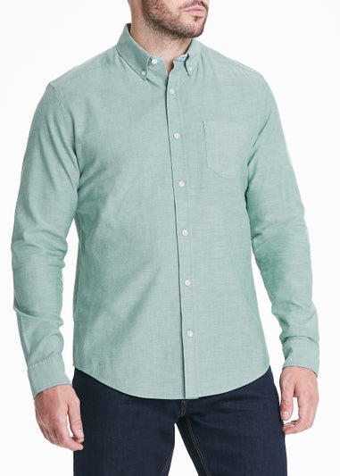 Green Cotton Oxford Shirt