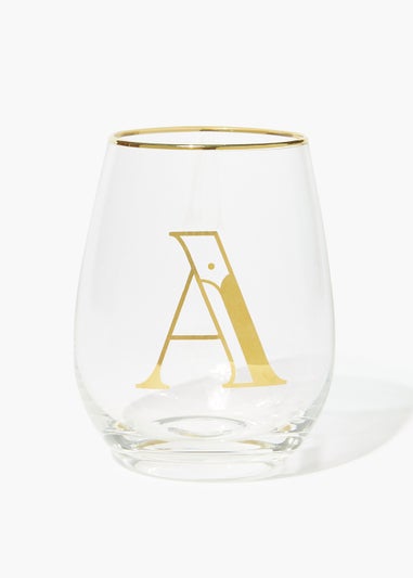 Clear Alphabet Glass (12.5cm x 7cm)