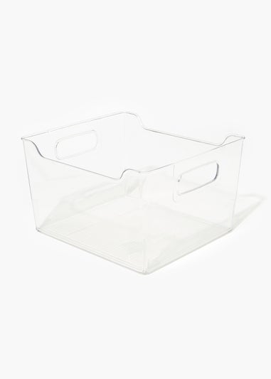 Clear Acrylic Wardrobe Large Storage Basket