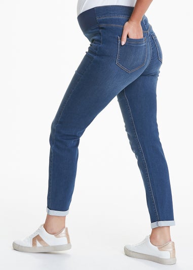 Maternity Jolie Dark Wash Under Bump Relaxed Skinny Jeans