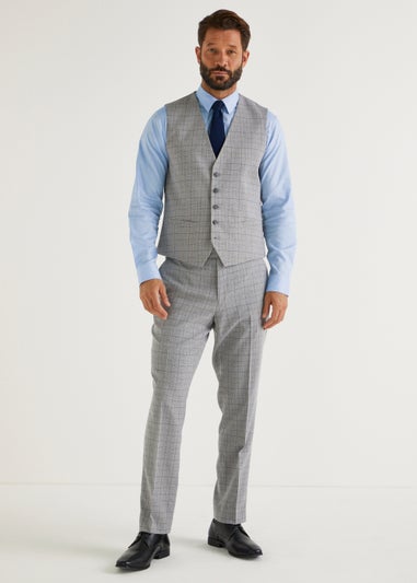 Taylor & Wright Blue Herringbone Regular Fit Shirt
