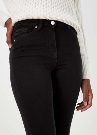 April Black Ankle Grazer Super Skinny Jeans (Long Length)