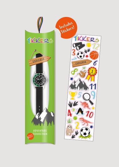 Kids Tikkers Black Time Teacher Watch (One Size)