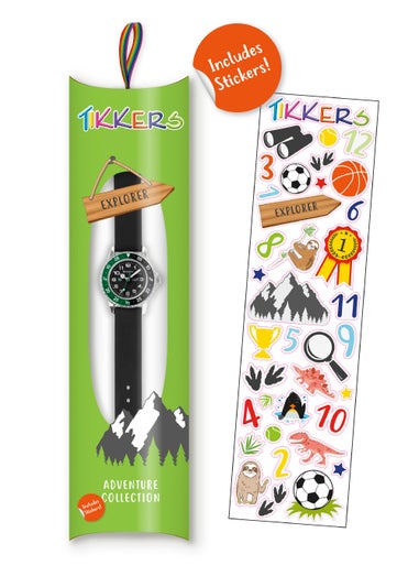 Kids Tikkers Black Time Teacher Watch (One Size)