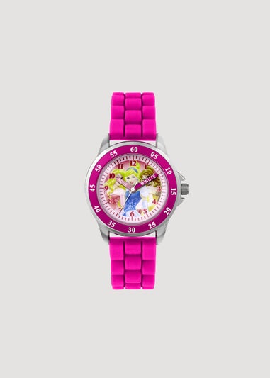 Kids Pink Disney Princess Time Teacher Watch (One Size)