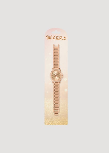 Kids Tikkers Rose Gold Coloured Watch (One Size)