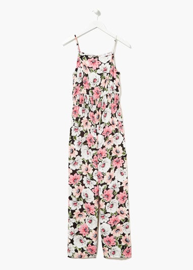 Strappy Floral Jumpsuit