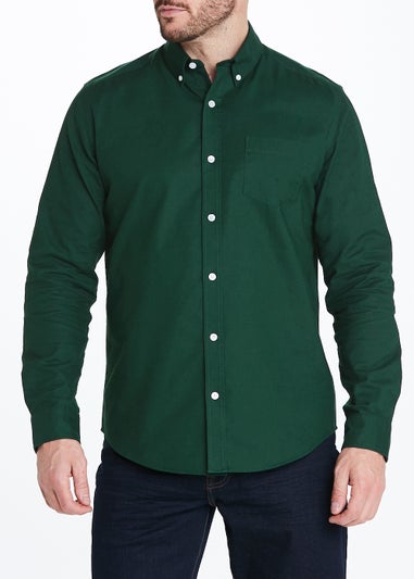Green 100% Cotton Oxford Shirt
