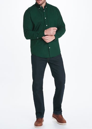 Green 100% Cotton Oxford Shirt