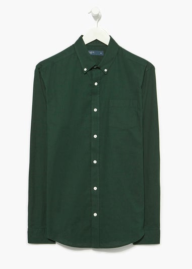 Green 100% Cotton Oxford Shirt