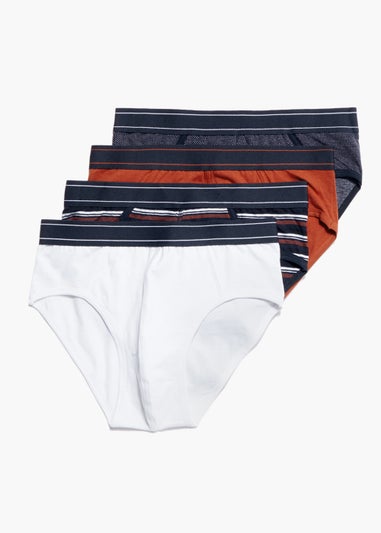 4 Pack Multicoloured Briefs