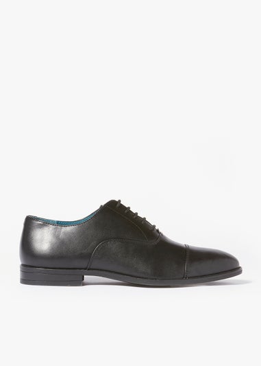 Black PU Oxford Toecap Shoes