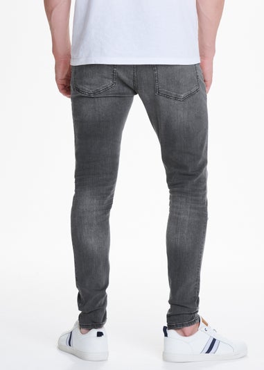 Dark Grey Stretch Super Skinny Jeans