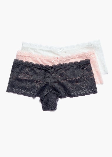 3 Pack Lace French Knickers
