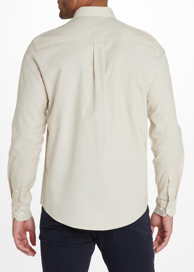 Ecru Long Sleeve Oxford Shirt