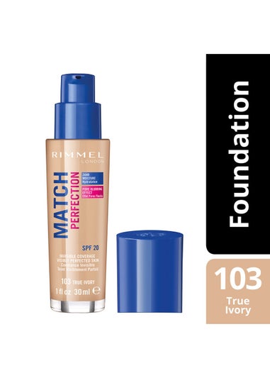 Rimmel London Match Perfection Foundation - True Ivory (30ml)