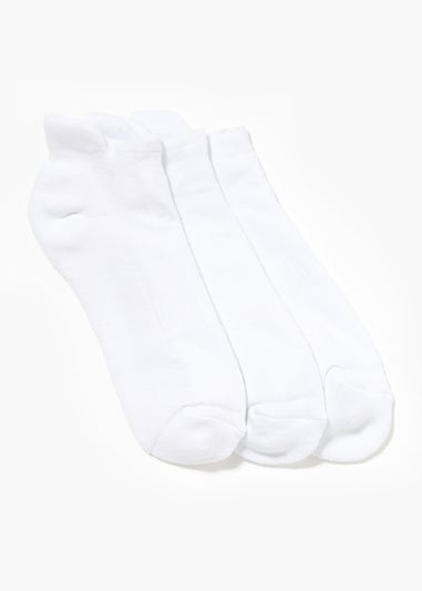3 Pack White Blistereze Trainer Socks