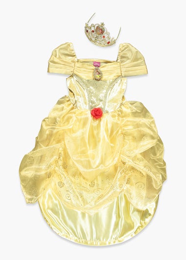 Kids Disney Princess Belle Fancy Dress Costume (3-9yrs)