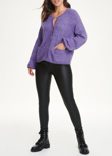 JDY Purple Andrea Cardigan