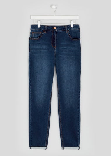 Jolie Dark Wash Relaxed Skinny Jeans (Long Length)