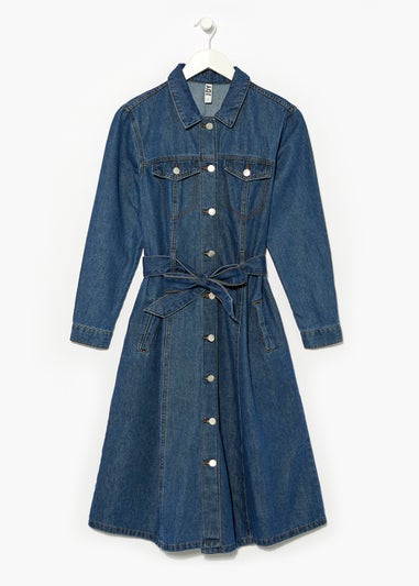 JDY Blue Sansa Denim Midi Dress