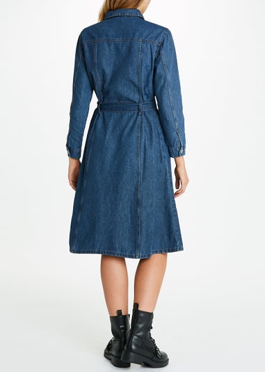 JDY Blue Sansa Denim Midi Dress
