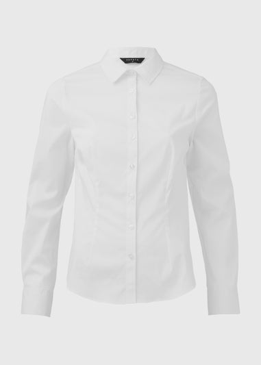 Et Vous White Essential Blouse