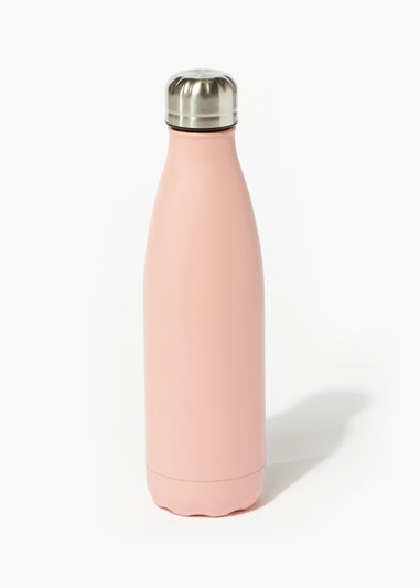 Pink Stainless Steel Reusable Water Bottle (25cm)