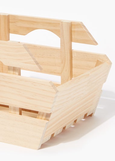 Small Stackable Wooden Kitchen Crate (18cm x 20cm x 25cm)