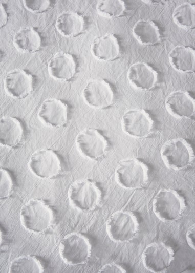 White Tufted Spot Duvet Cover