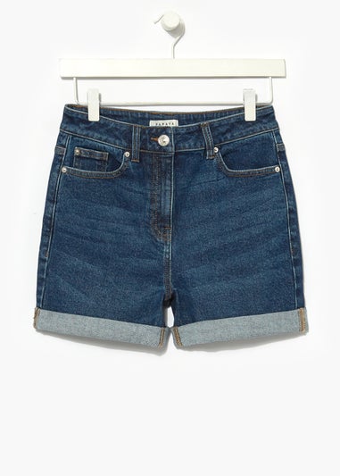 Dark Wash High Waist Denim Shorts