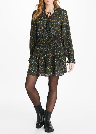 JDY Gaucho Black Floral Co-Ord Mini Skirt