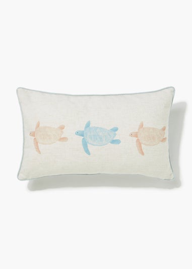 Turtle Print Outdoor Cushion (30cm x 50cm)