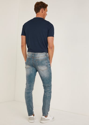 Light Wash Stretch Skinny Jeans