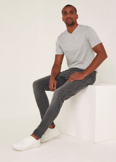 Charcoal Stretch Super Skinny Jeans