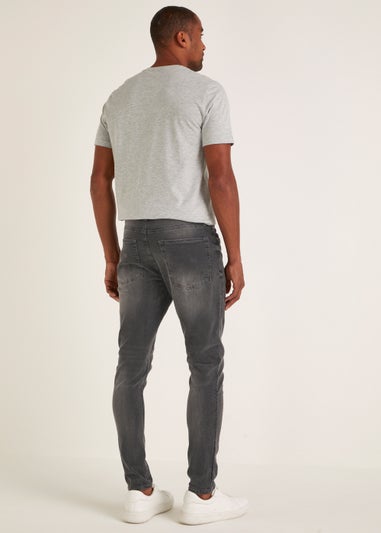 Charcoal Stretch Super Skinny Jeans