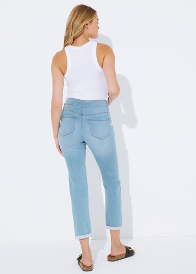 Maternity Jolie Light Wash Under Bump Relaxed Skinny Jeans