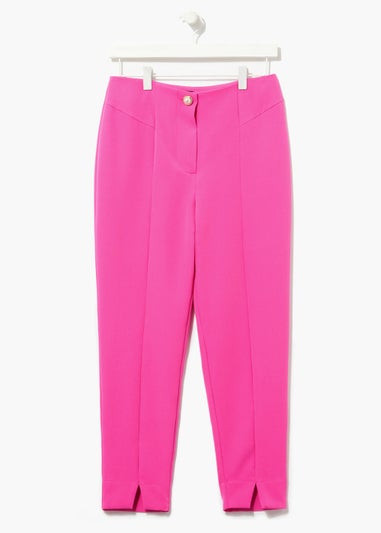 Be Beau Pink Seam Front Suit Trousers