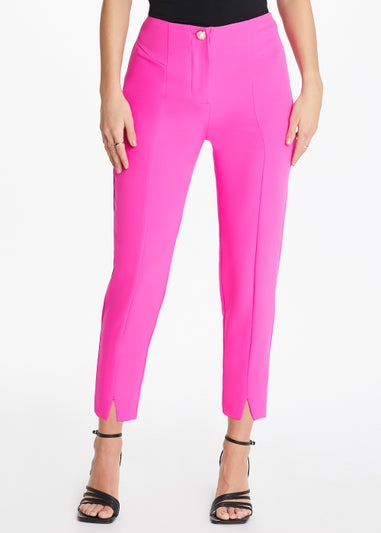 Be Beau Pink Seam Front Suit Trousers