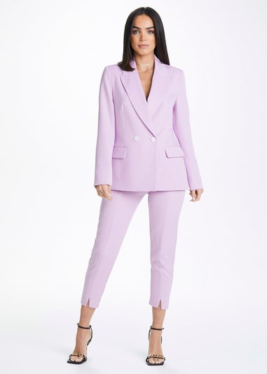 Be Beau Lilac Seam Front Suit Trousers