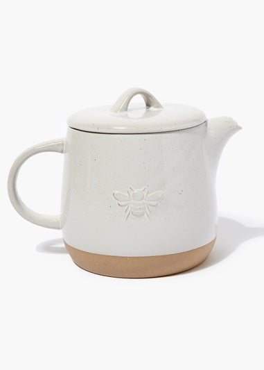 White Bee Teapot (13cm x 14cm)